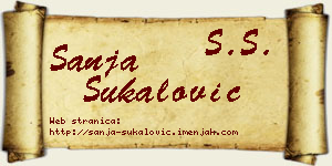 Sanja Šukalović vizit kartica